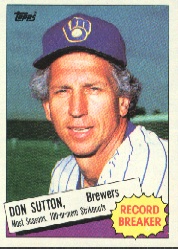 1985 Topps Baseball Cards      010      Don Sutton RB